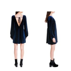 Free People Navy Blue Shift Dress